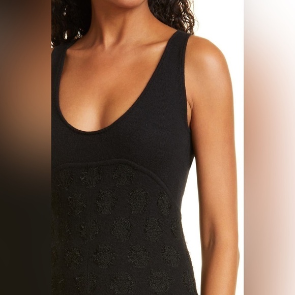 Rebecca Taylor Black Sleeveless Doily Jumpsuit - Picture 2 of 12